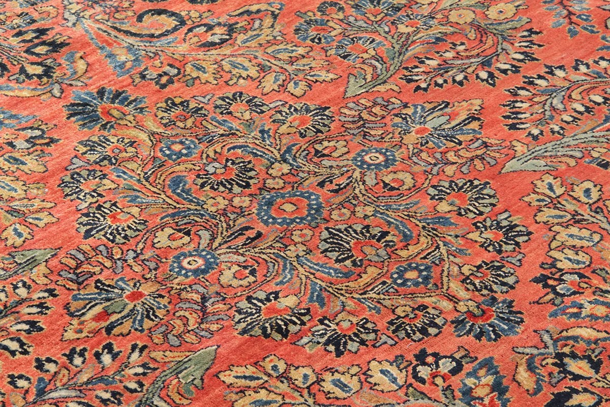 309x651 см, Иран, Сарук, Wool, красный — вид 4