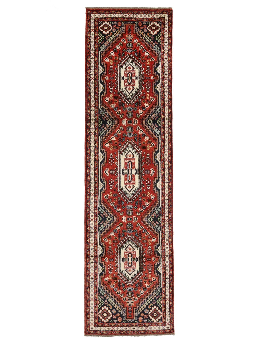 79x294 см, Афганистан, Казак, Wool, чёрный