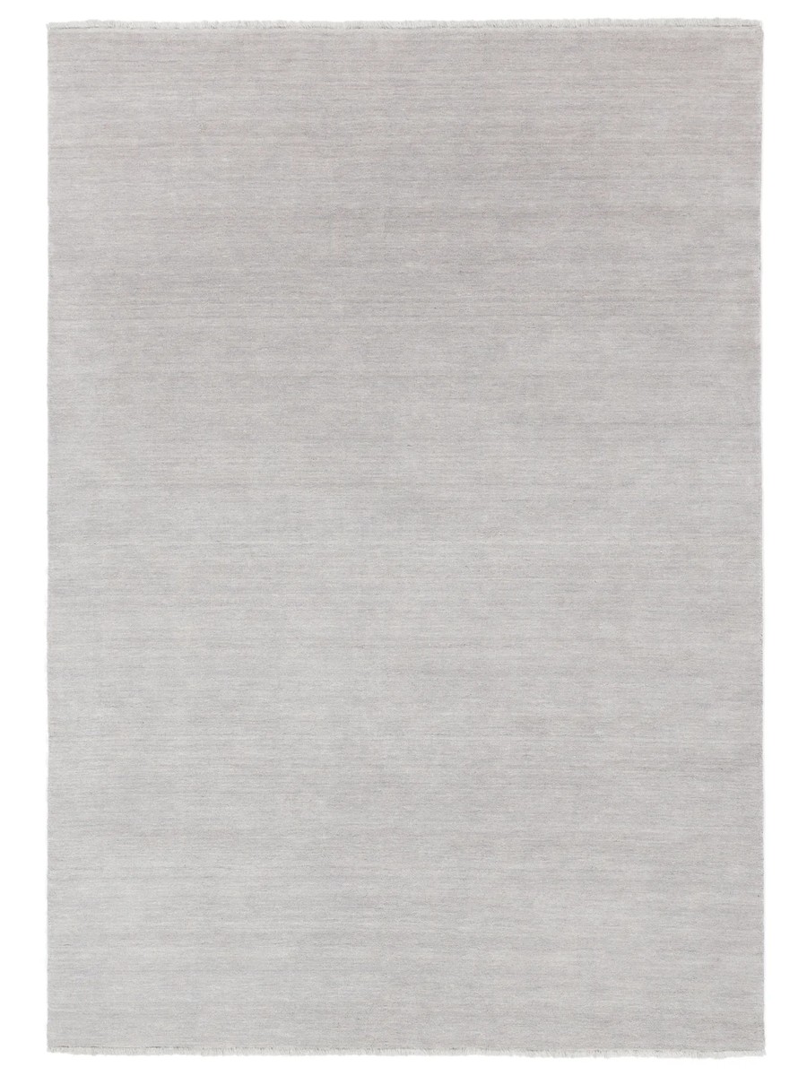 140x200 см, Индия, Однотонные, Wool, серый