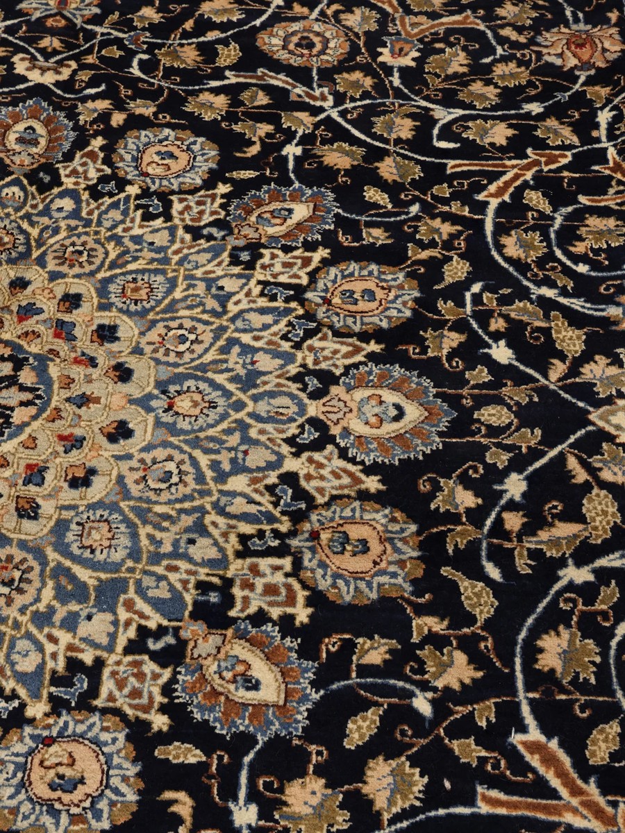 299x395 см, Иран, Кашан, Wool, чёрный — вид 4