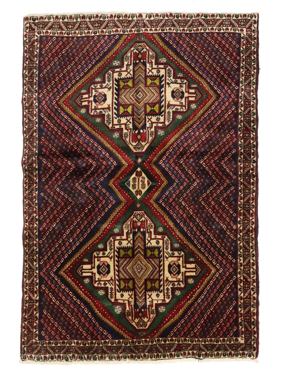139x207 см, Иран, Восточные, Wool, чёрный