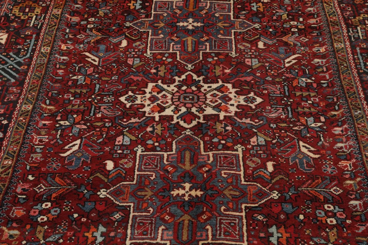 150x375 см, Иран, Хериз, Wool, чёрный — вид 5
