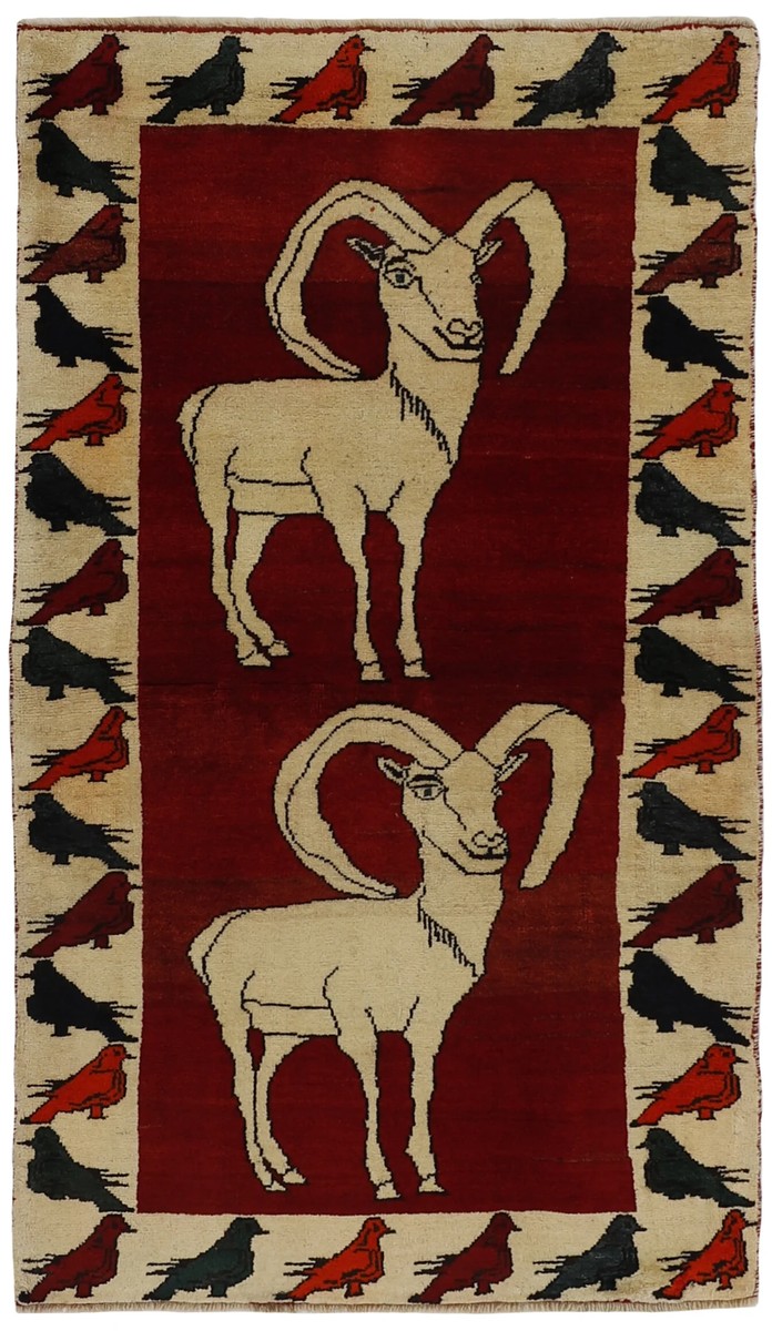 104x192 см, Иран, Кашкай, Wool, чёрный