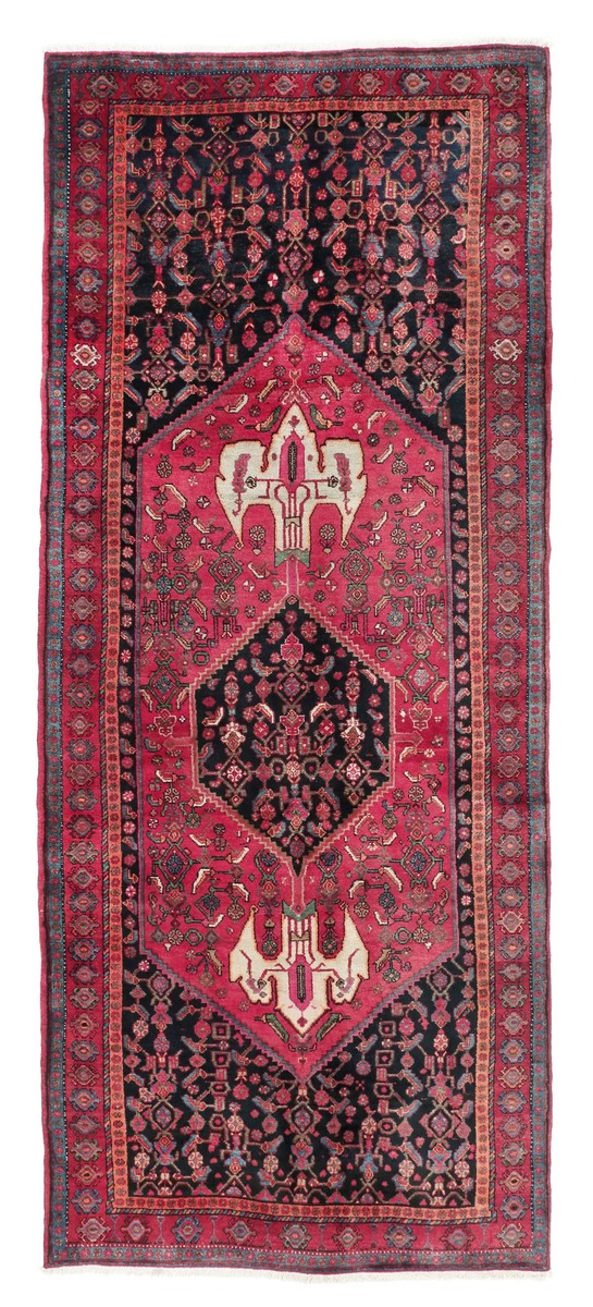 135x325 см, Иран, Восточные, Wool, чёрный