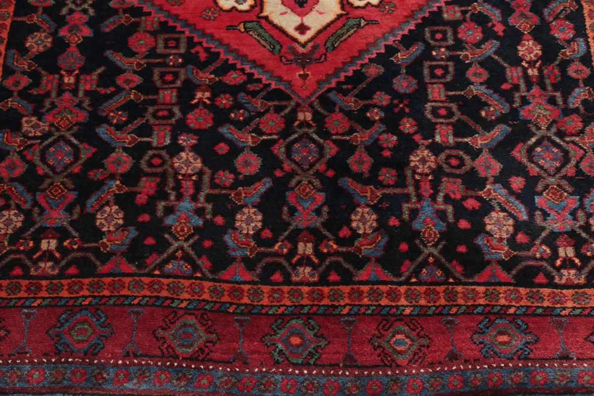 135x325 см, Иран, Восточные, Wool, чёрный — вид 9