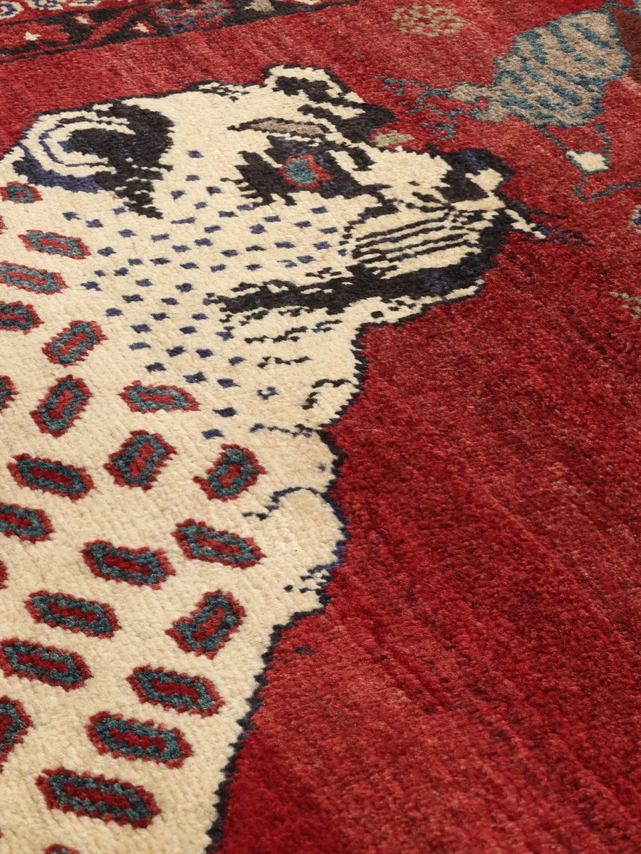 124x192 см, Иран, Кашкай, Wool, красный — вид 4