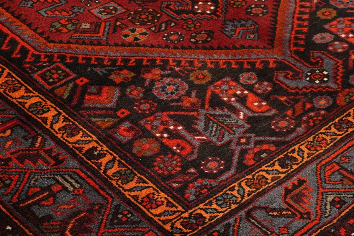 155x220 см, Иран, Хамадан, Wool, чёрный — вид 2