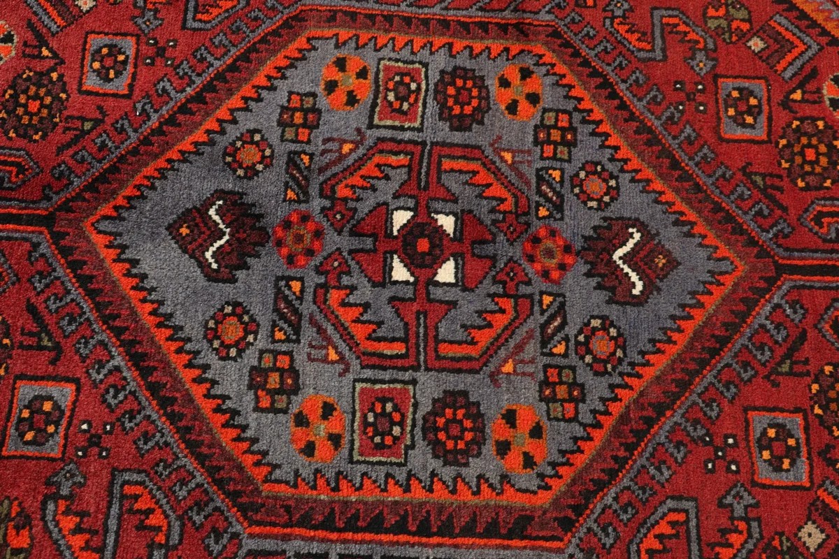 155x220 см, Иран, Хамадан, Wool, чёрный — вид 5