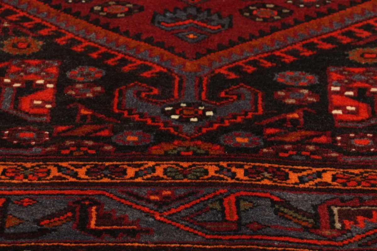 155x220 см, Иран, Хамадан, Wool, чёрный — вид 6
