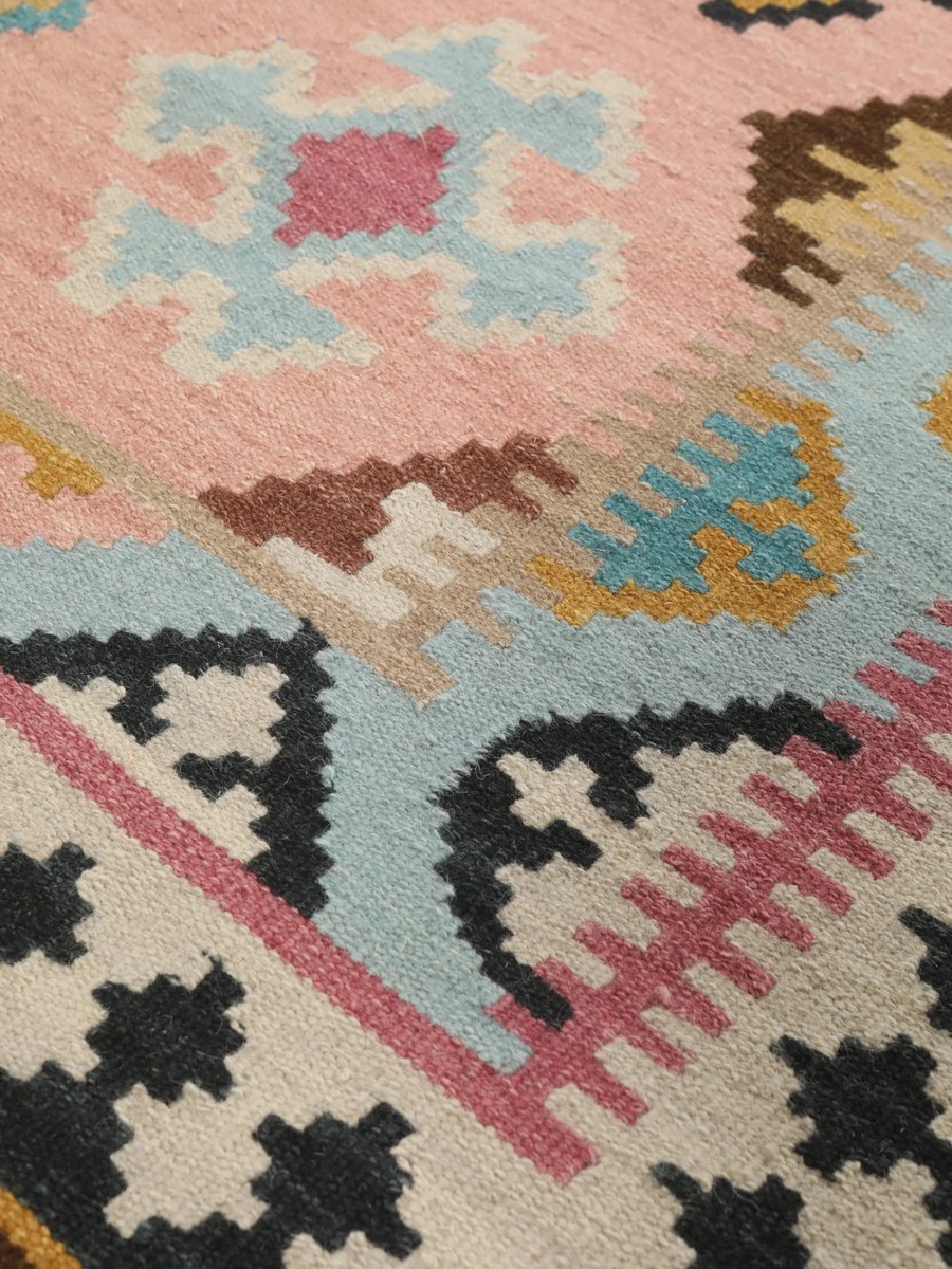 80x350 см, Индия, Килимы, Wool, синий — вид 4