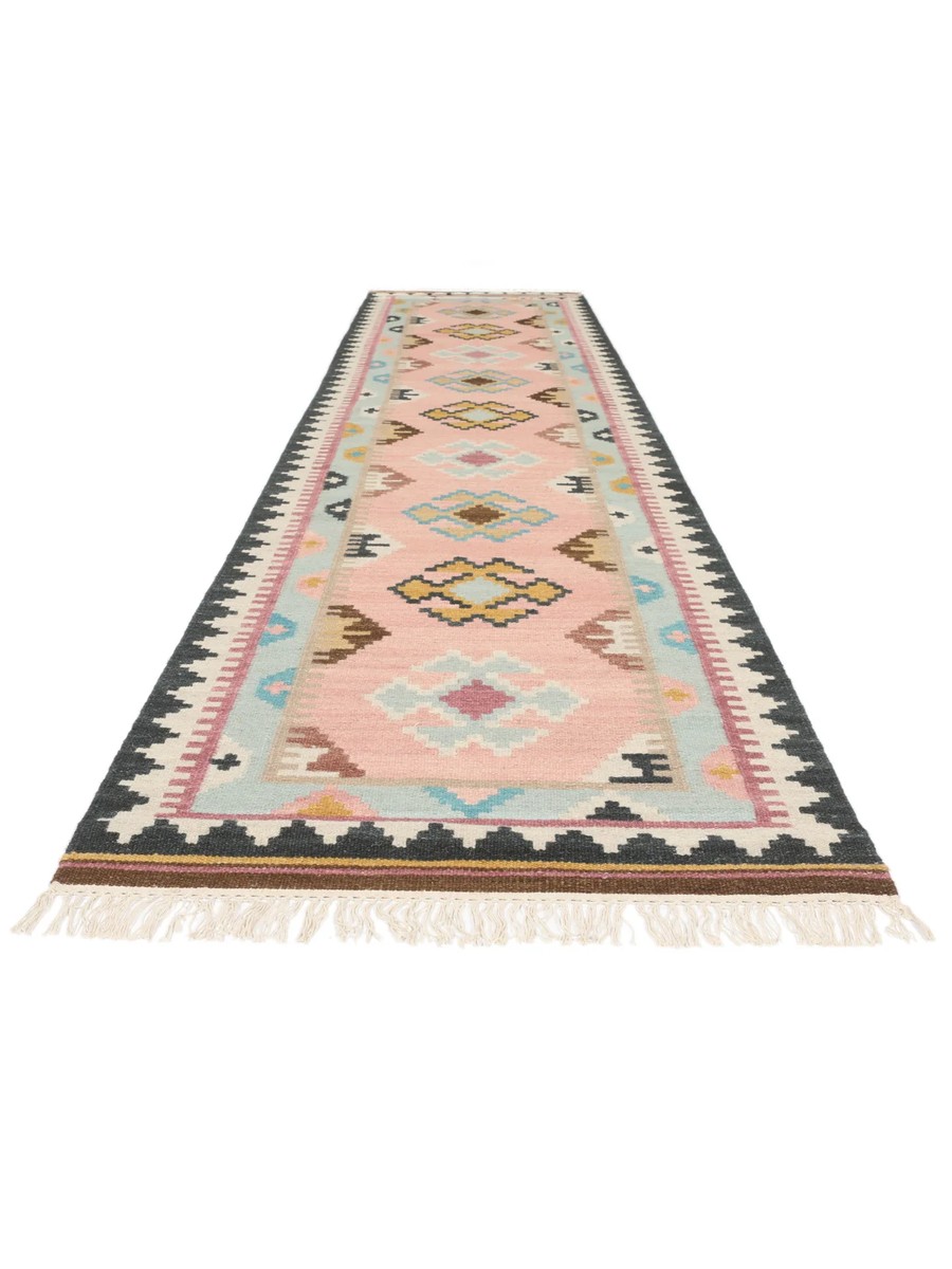 80x350 см, Индия, Килимы, Wool, синий — вид 8