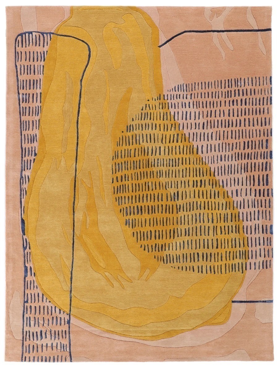 200x300 см, Индия, Современные, Wool, Terracotta