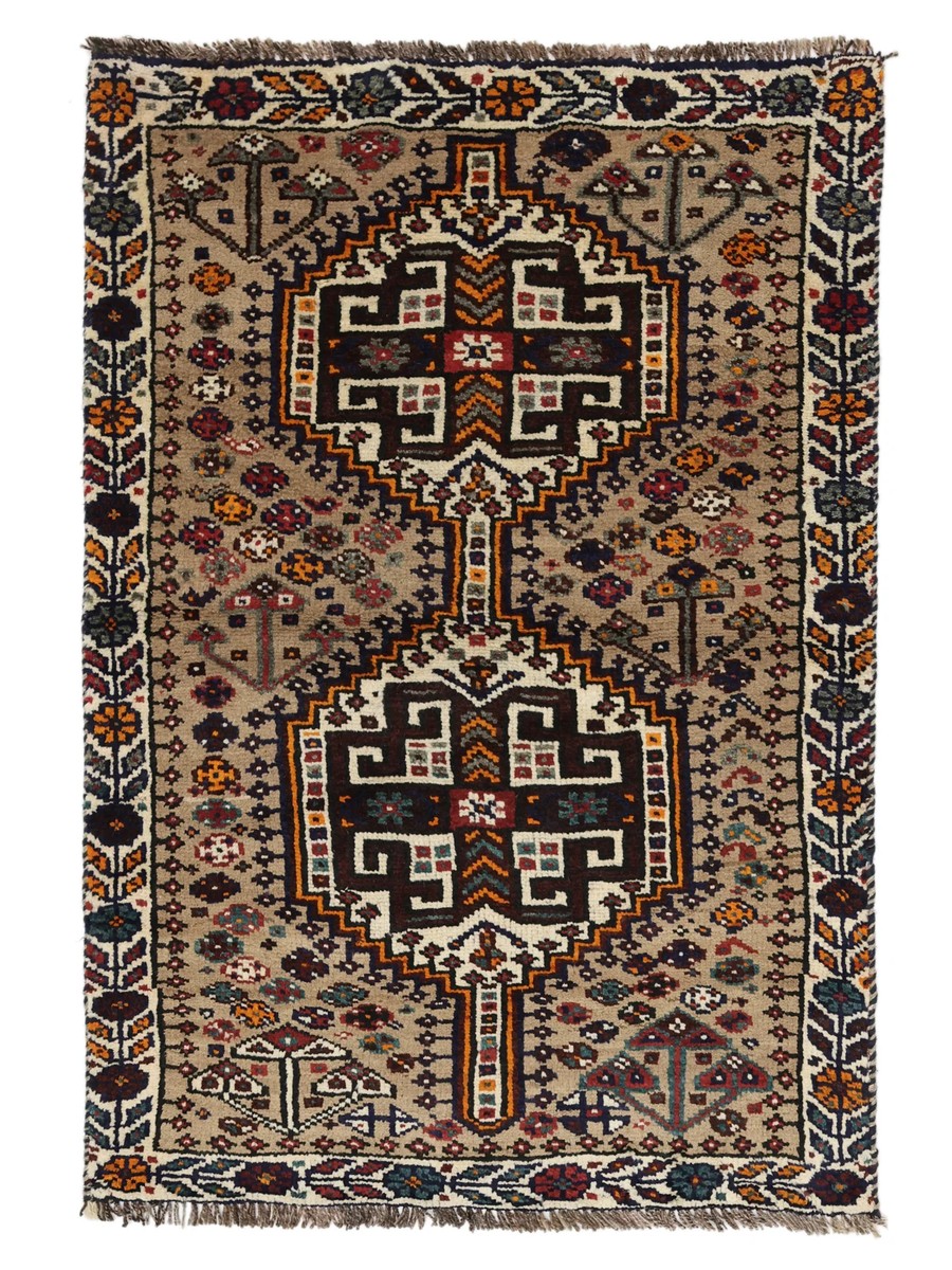 86x123 см, Иран, Кашкай, Wool, чёрный