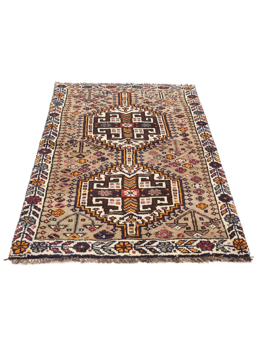 86x123 см, Иран, Кашкай, Wool, чёрный — вид 2