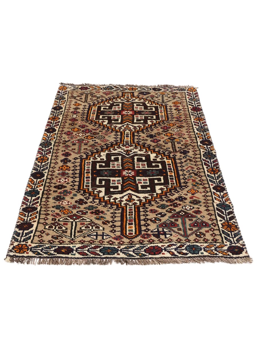 86x123 см, Иран, Кашкай, Wool, чёрный — вид 3