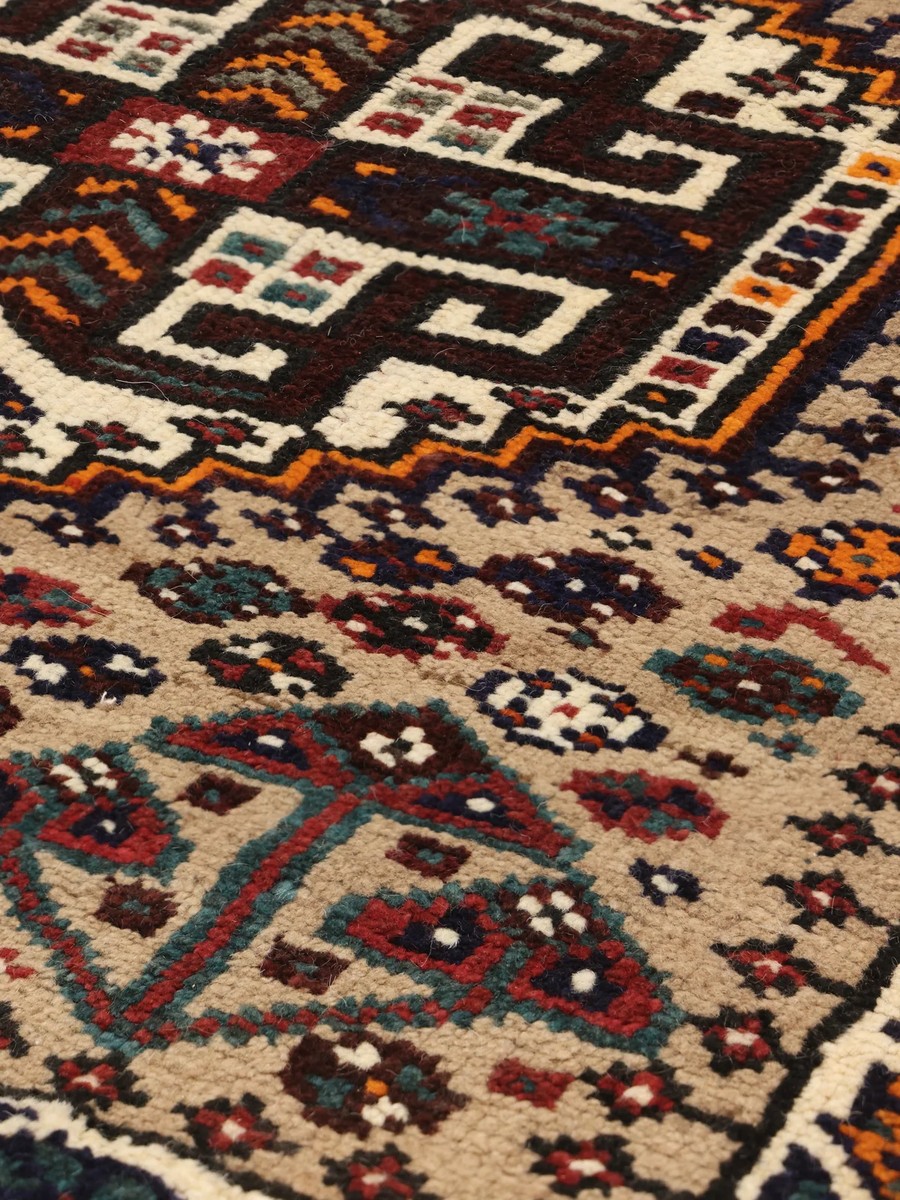 86x123 см, Иран, Кашкай, Wool, чёрный — вид 4