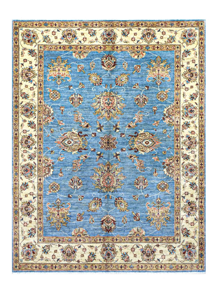 153x196 см, Афганистан, Зиглер, Wool, коричневый