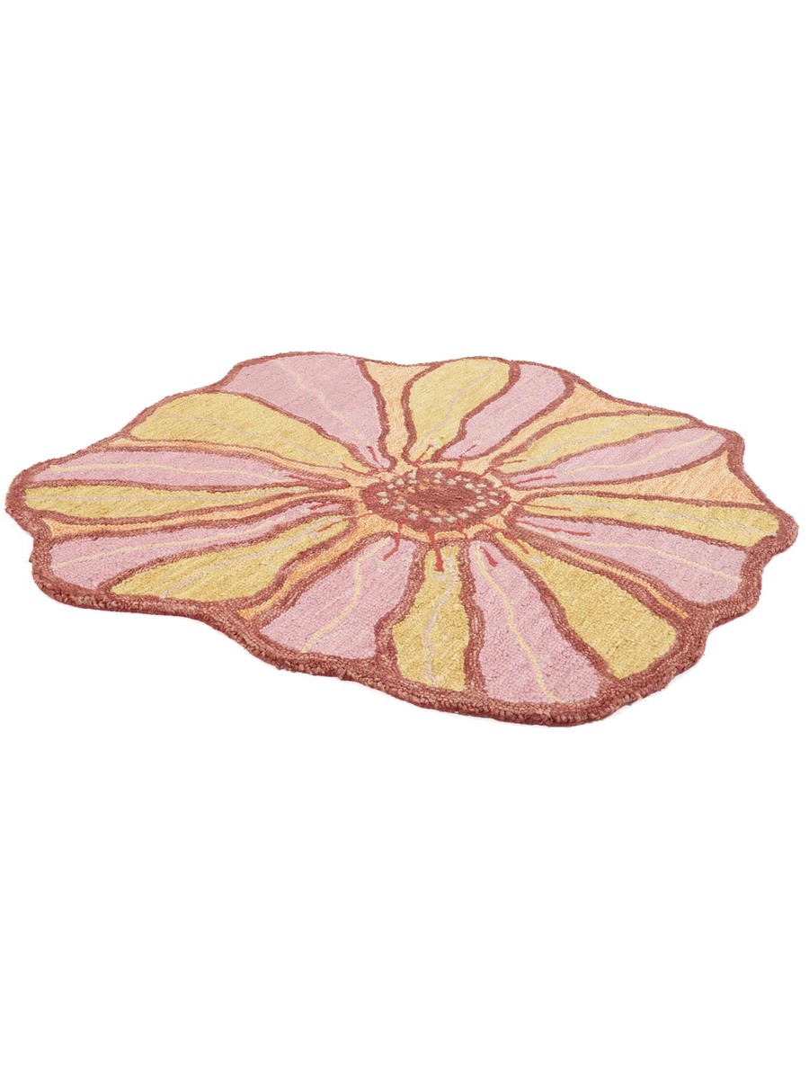 150x150 см, Индия, Современные, . The process requires great precision, розовый — вид 2