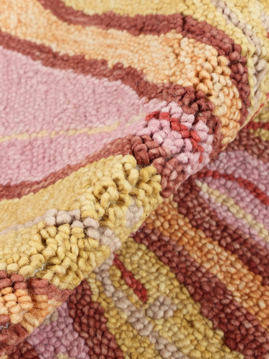 150x150 см, Индия, Современные, . The process requires great precision, розовый — вид 5