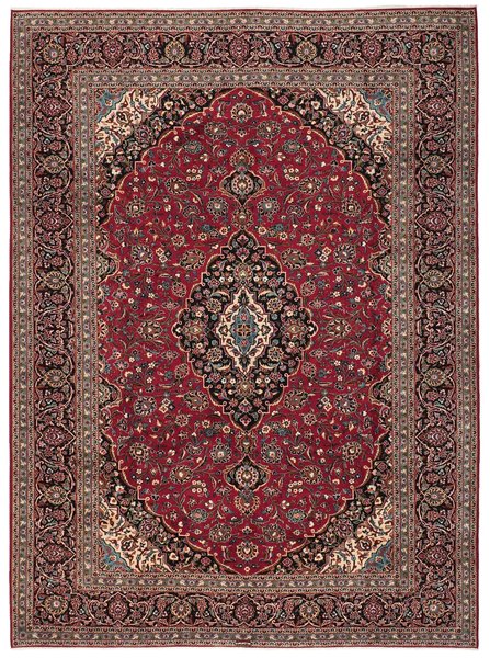 300x410 см, Иран, Кашан, Wool, коричневый