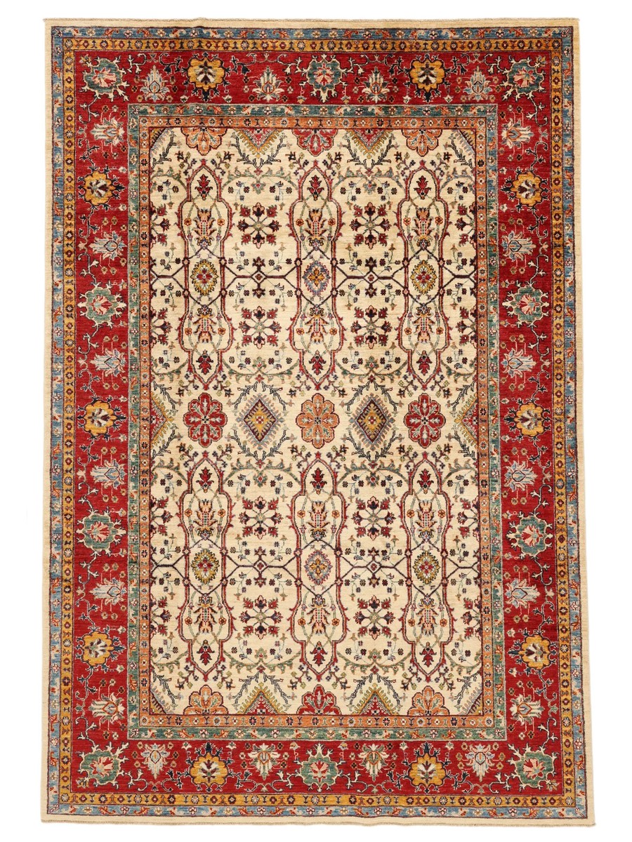 205x300 см, Афганистан, Зиглер, Wool, оранжевый